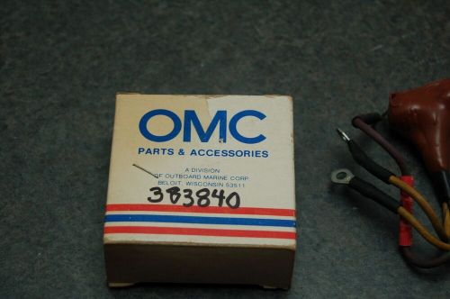 Nos genuine omc 383840 diode &amp; lead evinrude 60-125 hp 1969-1972 oem 0383840 new