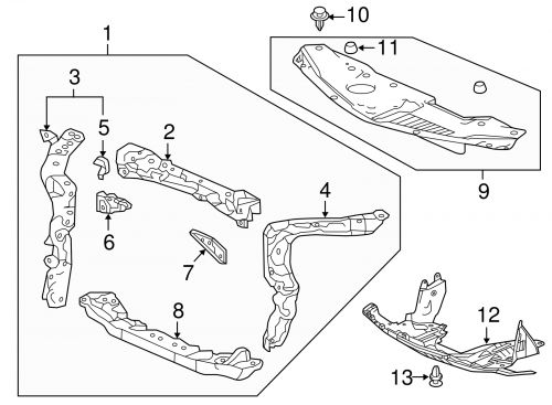 Genuine acura sight shield 71128-tx4-a00