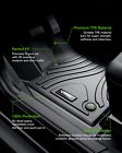 For 2013-2017 honda accord sedan floor mats black rubber all weather protection