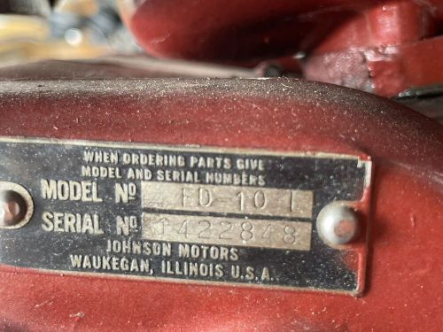 15 hp vintage johnson outboard motor