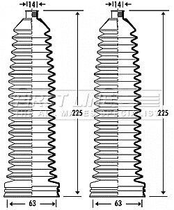 Steering rack boot fits mercedes c55 amg s203, w203 5.4 04 to 07 m113.988 gaiter