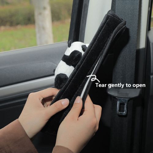 1pc panda car seat belt pads shoulder strap pad protector cover car decoration