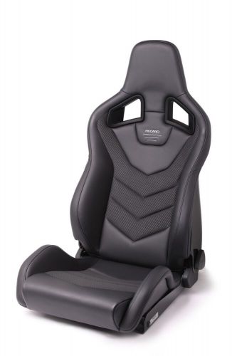 Recaro sportster gt driver seat - black leather/carbon weave