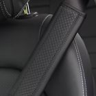 Embossed car seat belt anti pinch shoulder protector black protective cover