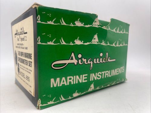 Vintage airguide sea speed 2 3-50 mph marine speedometer set model 865 usa