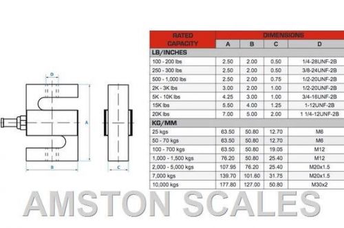 200 lb s-type load cell led indicator spring shock smasher compressor car scale