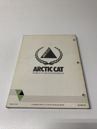 1992 arctic cat super jag jag afs lt service manual 2254-731