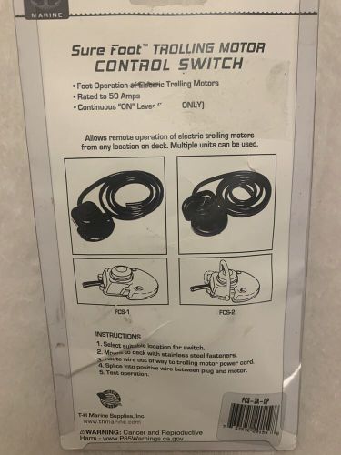 Th marine surefoot trolling motor control switch 50a continuous on lever incl.