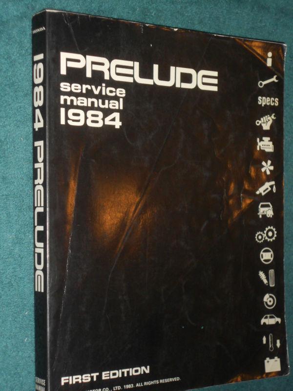 1984 honda prelude shop manual / original honda service book