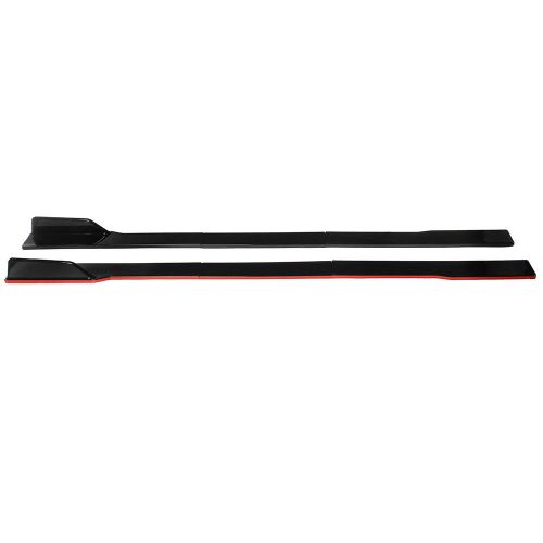 86.6&#034;/ 2.2m red line side skirt extension splitter lip for vw polo mk5 mk6 gti