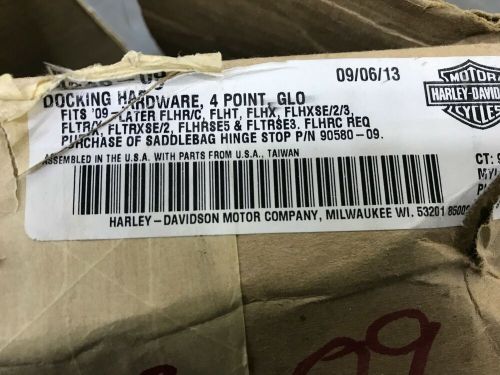 2009-2013 oem harley-davidson street glide 4 point docking hardware 54246-09