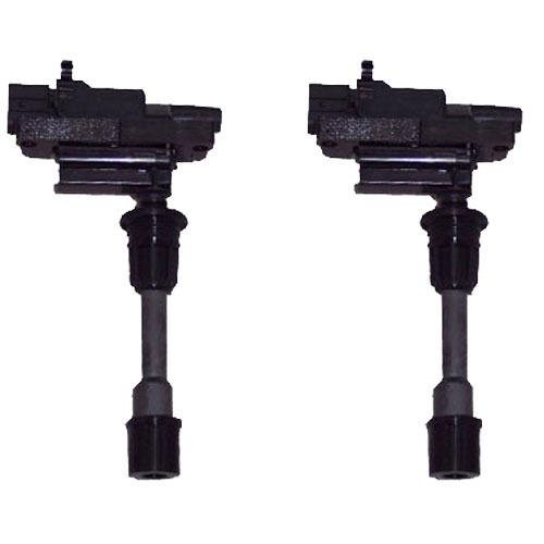 Ignition coil - pair of 2 - mazda protégé - 2.0l 4cyl uf407 - new