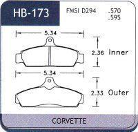 Hawk performance hb173n.570 hp plus brake pad