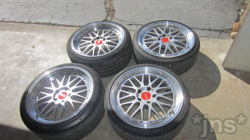 Authentic 19" bbs lm 165 wheels rims/tires -  as is repair - local pick up ca