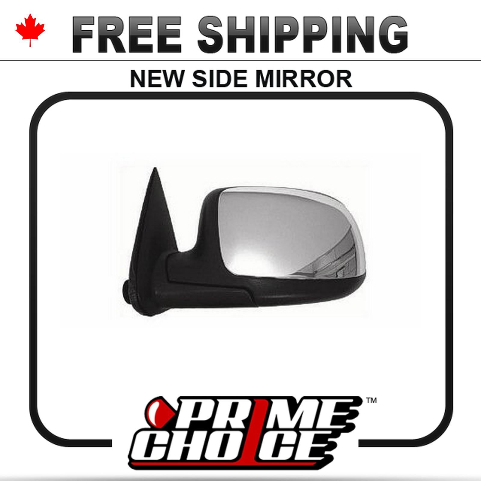 New electric power heated gloss black driver side view mirror left door