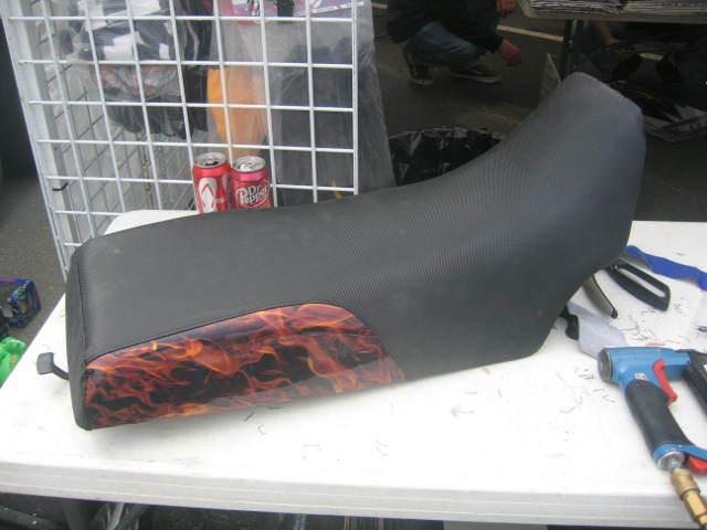 Yamaha banshee real flame seat cover  #ghg5980scblck6980