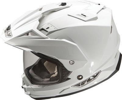 Fly racing trekker off-road/street/adventure touring helmet - white, 2x-large