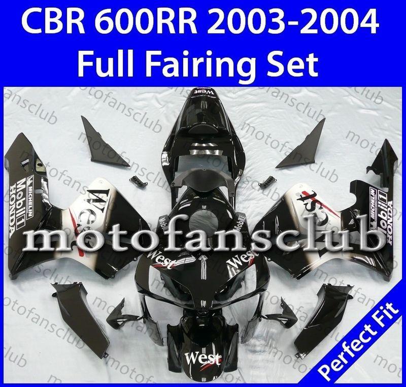 Fit honda cbr600rr 03 04 cbr 600 rr 2003 2004 fairing kit bodywork #09 b