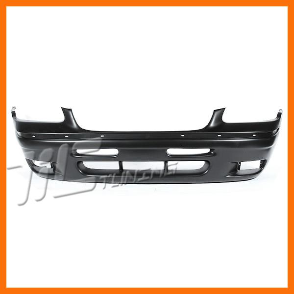 96-97 chrysler town country front bumper cover primered plastic w/fog