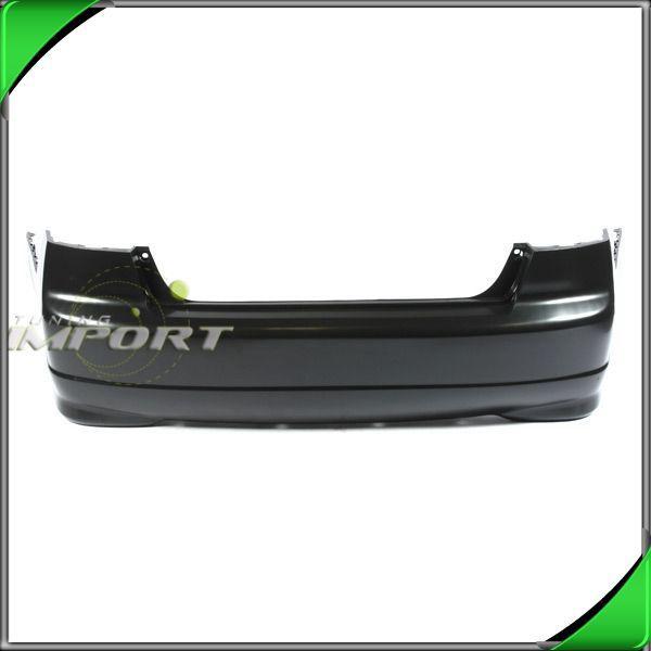 04-05 honda civic es 4dr rear bumper cover replacement black plastic non-primed