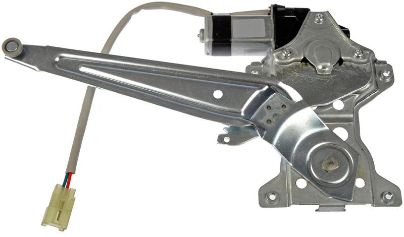 One new rear left power window regulator with motor dorman 748-222