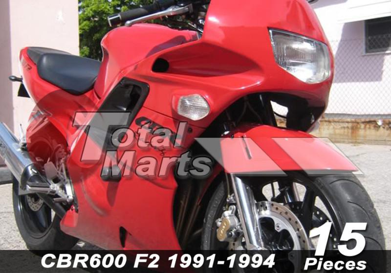 Fairing for honda cbr600f2 cbr600 f2 1991 1992 1993 1994 abs red black fa4620