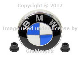 Bmw e24 emblem bmw "roundel" for trunk lid kit genuine + 1 year warranty