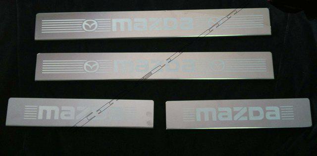 Mazda bt-50 pro 4 doors sill stainless scuff plate fits year 2012 car trim new