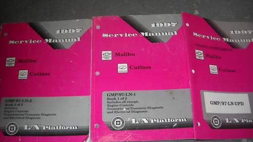 1997 chevrolet chevy malibu service shop manual set oem