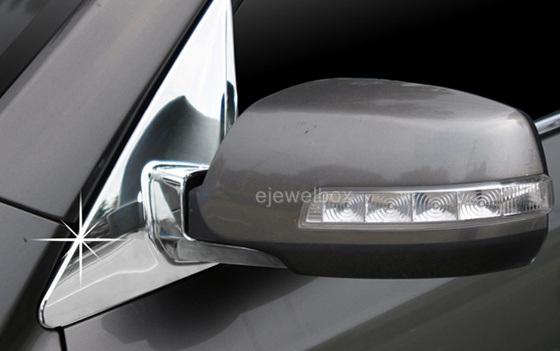 Chrome side mirror bracket cover molding trim b414 for 2011 - 2013 kia sorento r
