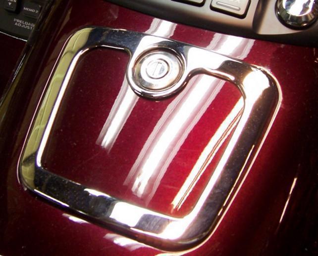 Chrome fuel door accent molding goldwing gl1800 1800