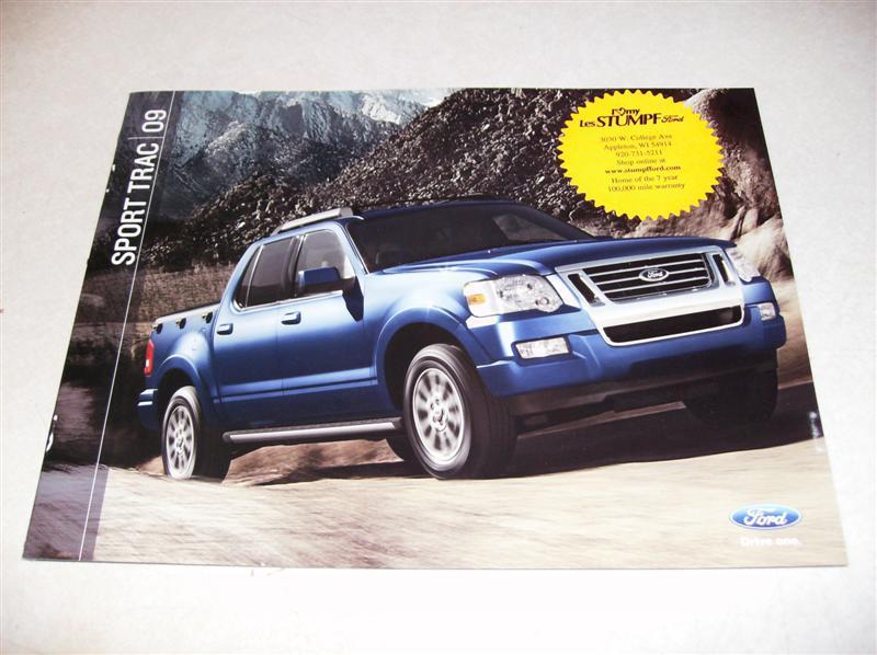 2009 ford sport trac original sales brochure