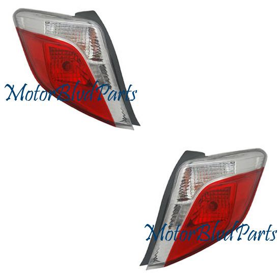 2012-2013 toyota yaris tail lights tail lamps driver+passenger left+right