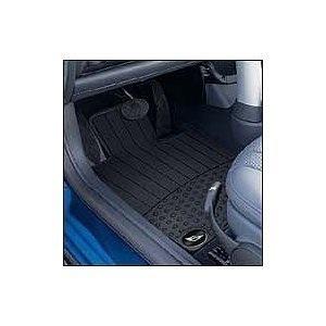 Mini cooper rubber floor mats 4 piece set 2002-2008 blk mini logo