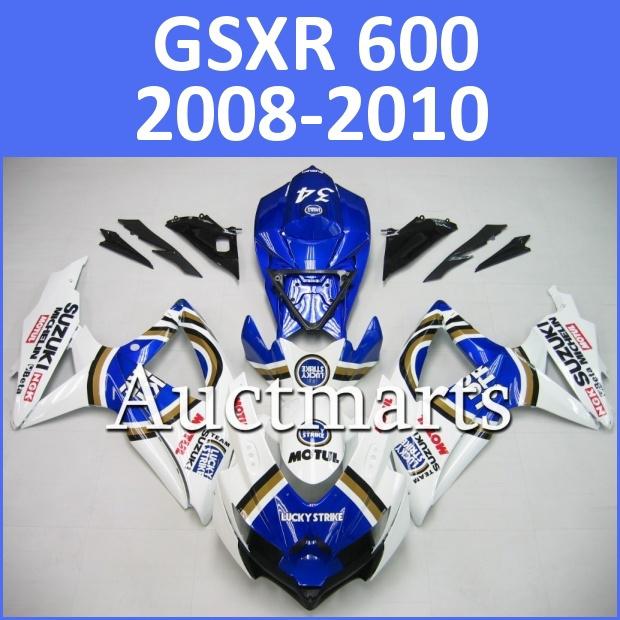 Fit suzuki 08 09 10 gsxr 750 gsxr 600 gsx-r 2008 2009 2010 fairing k8 j15 d13