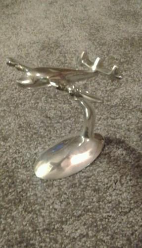 Original vintage airplane bomber hood ornament aluminum cast ford chevy flying 