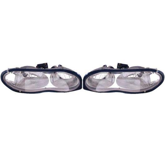 New pair set headlight headlamp lens housing sae dot stamped 98-02 chevy camaro