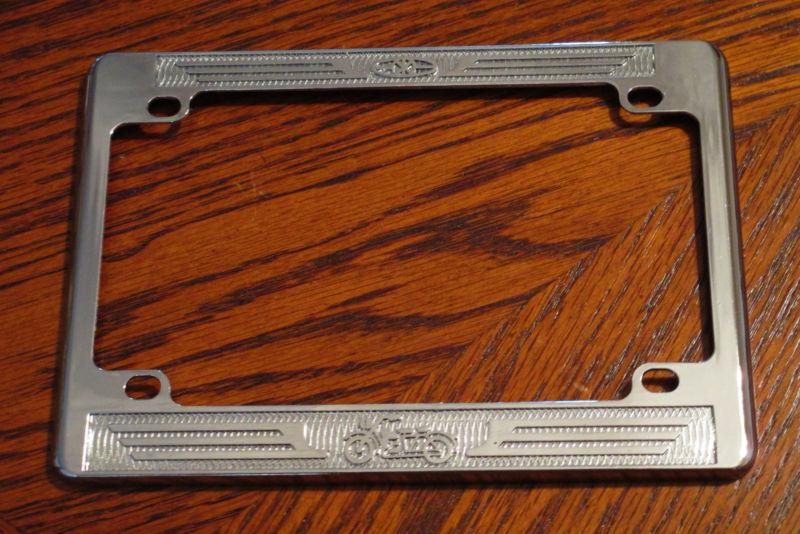 Harley indian panhead knucklehead sportster k ul vl wl 45 license plate frame