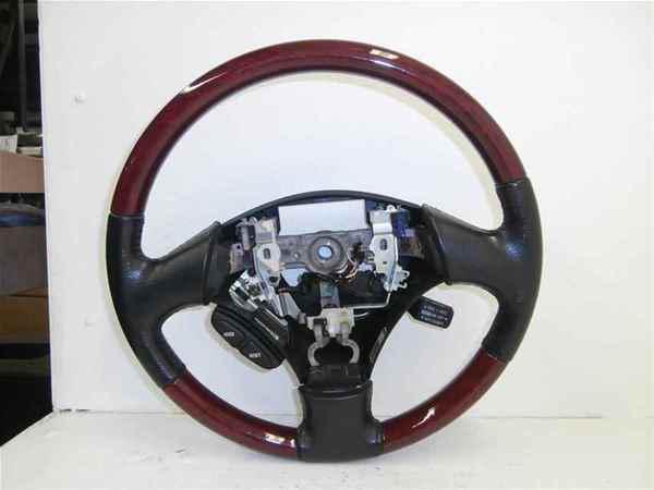 Lexus es300 es330 black leather wood steering wheel oem