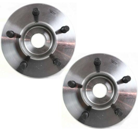 00-04 ford f150 pickup truck 4wd 4x4 w/abs front wheel hub & bearing pair set