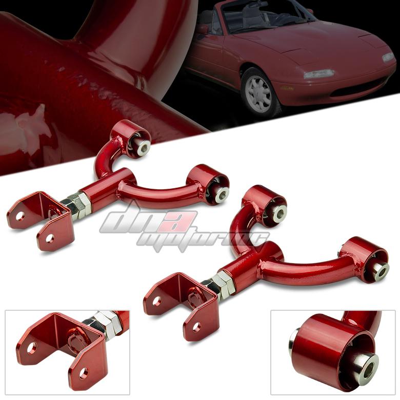 90-05 mazda miata mx-5 mx5 nc red rear upper camber control arm suspension kit