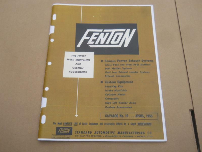 1955 fenton catalog for the finest speed  equipment and custom accessories  #19