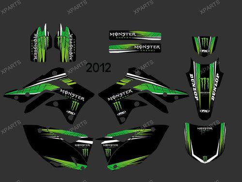 Team graphics & backgrounds decals stickers fit for kawasaki kx450f kxf450 2012