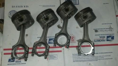 Volvo penta  4 aq171 c 171  connecting rods & pistons dohc  b230 block 16 valve