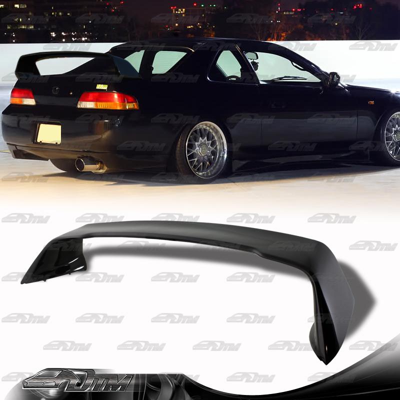 1997-2001 honda prelude black fiber glass mu-gen style trunk spoiler wing