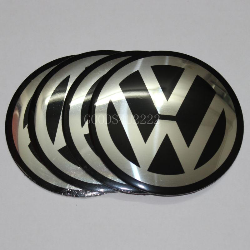 90mm size 4 pcs brand new vw golf passat wheel center cap emblems sticker