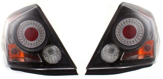 Led clear tail light brake lamp rear assembly pair set driver & passenger side