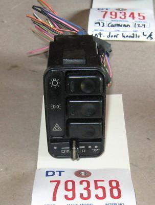 Dodge 93 caravan headlight/lamp & hazard switch 1993