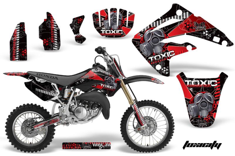 Honda cr 85 graphic kit amr racing # plates decal cr85 sticker part 03-07 toxic