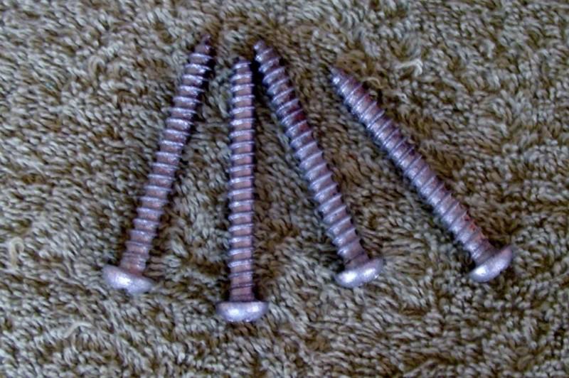 52 53 54 55 56 57 58 chev chevrolet original arm rest retainer screws - four